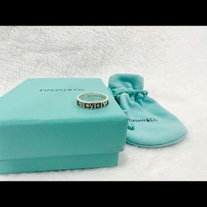 Tiffany & Co Atlas Collection Narrow Band Sterling 925 Size 5